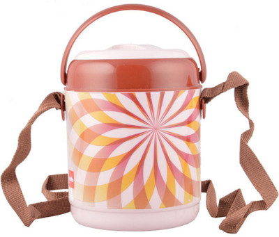 

Cello World Mark Tiffin 3 Containers Lunch Box, Brown;orange
