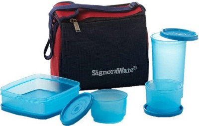 

Signoraware M513 4 Containers Lunch Box(980 ml), Blue