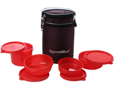 Signoraware Perfect 4 Containers Lunch Box(1230 ml)