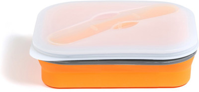 

Babyoodles Orange Single Compartment Expandable Silicon Tiffin Box 1 Containers Lunch Box(1420 ml)