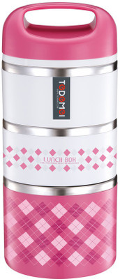 

LoveHome LUNCH BOX 2 Containers Lunch Box(930 ml), Pink