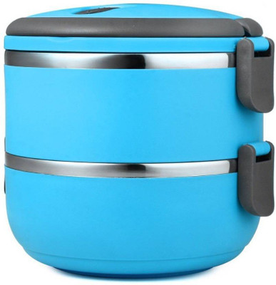 

Caryn Hot & Cold 2 Containers Lunch Box(1400 ml), Blue