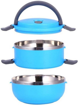

Sayee storage box 2 Containers Lunch Box(1400 ml), Blue