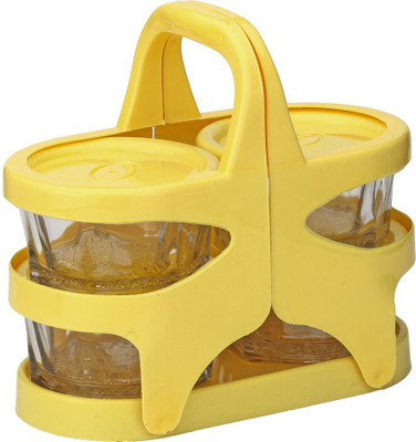 Richcraft Somil Yellow New Design Style Easy Carry Glass Plastic