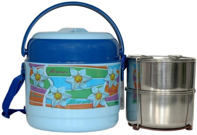

Cello World Mark 2 2 Containers Lunch Box(600 ml), Blue