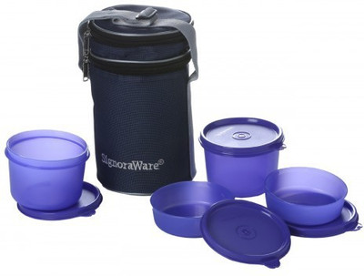 

Signoraware M509 4 Containers Lunch Box(1260 ml), Purple