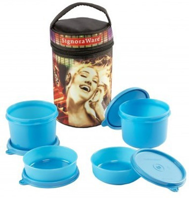 

Signoraware Jazz Executive -Blue (Big-1260ml) 4 Containers Lunch Box(1260 ml)