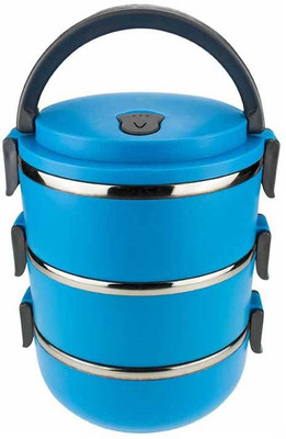 

Hengli Lunchbox 3 Containers Lunch Box(2100 ml), Blue