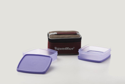

Signoraware Hot n Fresh Lunch Box (with Bag) 2 Containers Lunch Box(700 ml), Purple