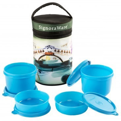 

Signoraware Venice Executive 4 Containers Lunch Box(1260 ml), Blue