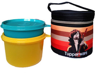 

Tupperware Junior Rocker 2 Containers Lunch Box(650 ml), Orange;yellow