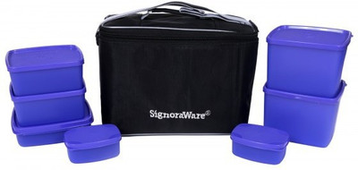 

Signoraware Picnic Lunch Box - Violet (3250ml) 7 Containers Lunch Box(3250 ml)