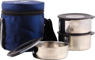 

Ecoline Appliances ABCV3 3 Containers Lunch Box(1200 ml), Blue
