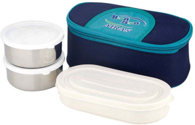 

airan airan-3 3 Containers Lunch Box(300 ml), Assorted