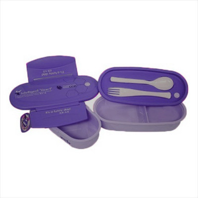 

Blossoms Microwave Set 2 Containers Lunch Box(750 ml), Purple