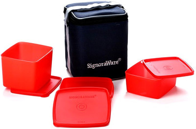 Signoraware Director Special Lunch Box Medium (With Bag)-517 3 Containers Lunch Box(1700 ml) Signoraware Director Special Lunch Box Medium (With Bag)-517 3 Containers Lunch Box(1700 ml)