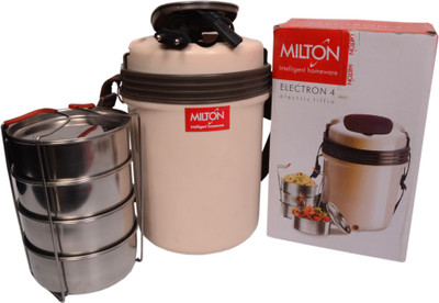 MILTON Electron 4 4 Containers Lunch Box(350 ml, Thermoware)
