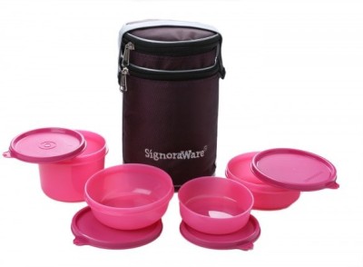 

Signoraware Perfect -Pink(1230ml) 4 Containers Lunch Box(1230 ml)