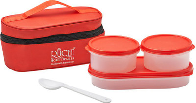 

Ruchi Food Fresh Tiffin Set - Red 2 Containers Lunch Box(1300 ml)