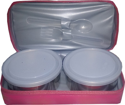 

Milton Mini 2 Containers Lunch Box(400 ml), Pink