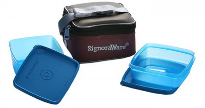

Signoraware M511 2 Containers Lunch Box(850 ml), Blue