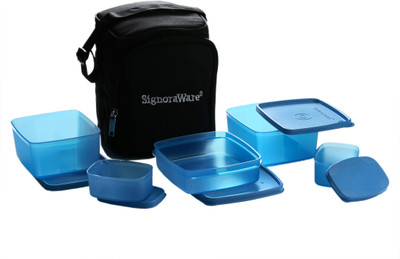 

Signoraware Trendy 5 Containers Lunch Box(1450 ml), Blue