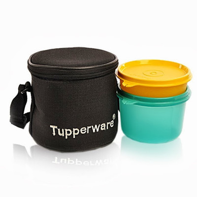 Tupperware Junior Executive 2 Containers Lunch Box(500 ml) available at flipkart for Rs.535