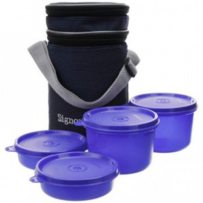 

Signoraware EXECUTIVE 4 Containers Lunch Box(1260 ml), Purple