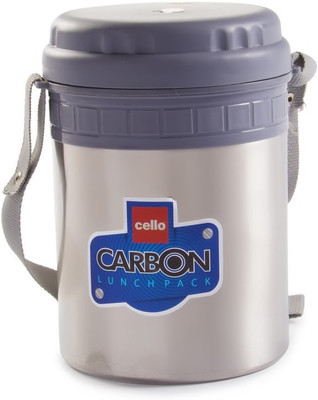 

Cello World Carbon 4 Containers Lunch Box, Grey