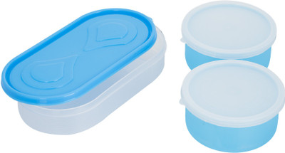 

Sellebrity Combo 3 Containers Lunch Box(650 ml), Blue