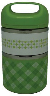 

LoveHome LUNCH BOX 2 Containers Lunch Box(930 ml), Green