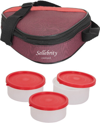 

Sellebrity Executive Triangle Blue 3 Containers Lunch Box(600 ml)