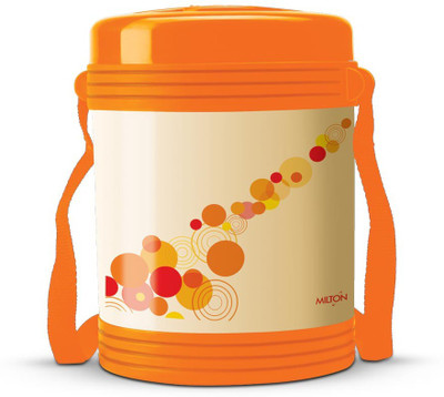

Milton Vector-Orange And Off White 3 Containers Lunch Box