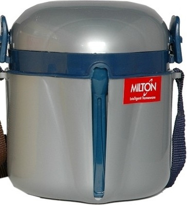 

Milton Meal Mate 2 Containers Lunch Box(600 ml), Grey