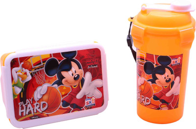 

Funcart Funcart Mickey Mouse Tiffin box & sipper set 1 Containers Lunch Box(300 ml), Multicolor