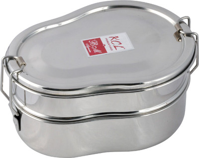 

KCL Guitar Shape 2 Containers Lunch Box(500 ml), Silver