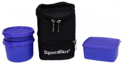 

Signoraware Trio - Violet (1130ml) 3 Containers Lunch Box(1130 ml)