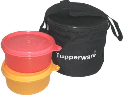 

Tupperware 93 2 Containers Lunch Box(600 ml), Multicolor