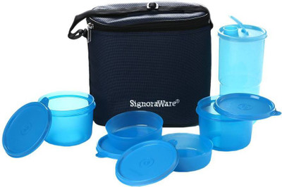 

Signoraware Combo executive Big 4 Containers Lunch Box(2160 ml), Blue