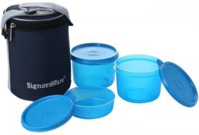 

Signoraware M516 3 Containers Lunch Box(1080 ml), Blue