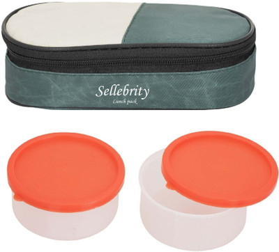 

Sellebrity Executive Mehndi 2 2 Containers Lunch Box(400 ml), Green
