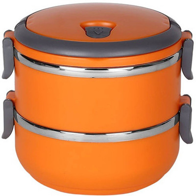 

Ramco LBO223 2 Containers Lunch Box(1400 ml), Orange