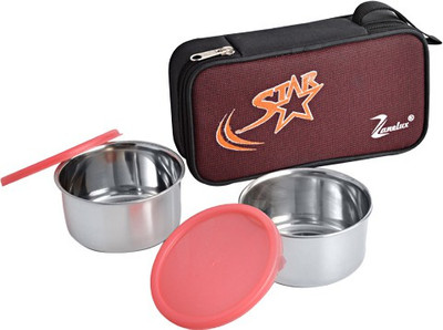 

Zanelux LB-009 2 Containers Lunch Box(500 ml), Multicolor