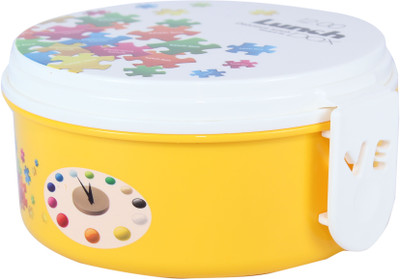 

FabSeasons LBX09yellow 2 Containers Lunch Box(600 ml), Yellow