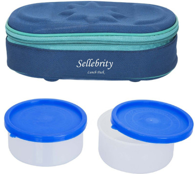 

Sellebrity Executive Modish Blue 2 Containers Lunch Box(400 ml)