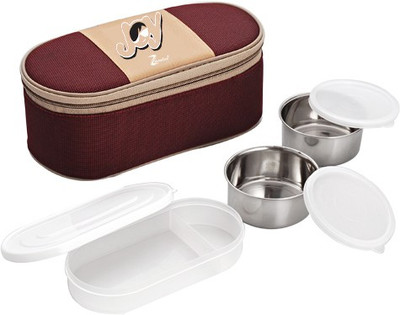 

Zanelux Lb-010 3 Containers Lunch Box(750 ml), Multicolor