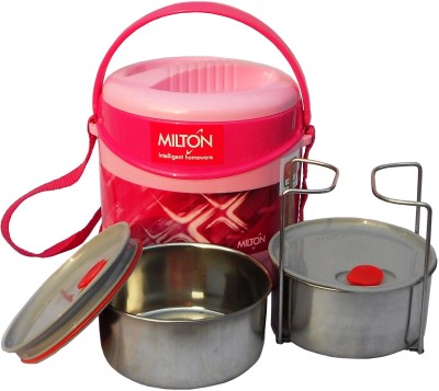 MILTON Econa 2 Pink 2 Containers Lunch Box(400 ml, Thermoware)