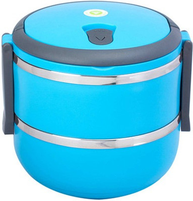 

Homio (Blue) Round 2 Containers Lunch Box(1400 ml)