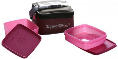 Signoraware 511 2 Containers Lunch Box(850 ml)