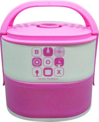 

LoveHome LH989 2 Containers Lunch Box(1700 ml), Pink
